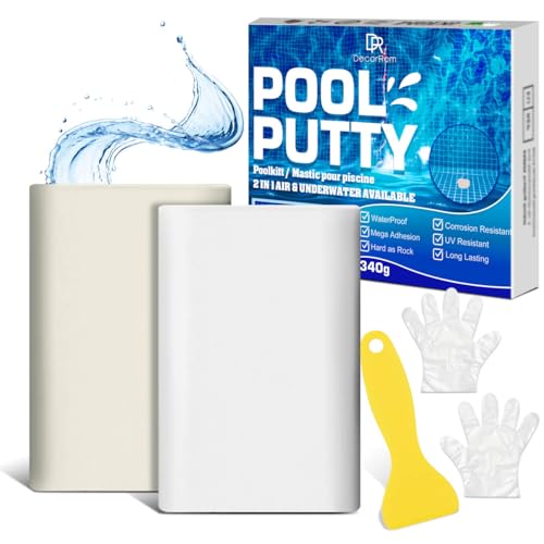 Masilla Epoxi, 340g Masilla ReparacióN Piscina, 2 Parte Epoxi Utilizado Para Reparar Fugas, Grietas, Reparar, Llenar, Grabar, Disponible Bajo El Agua - Metal Baldosas CeráMica Vidrio Acrílico