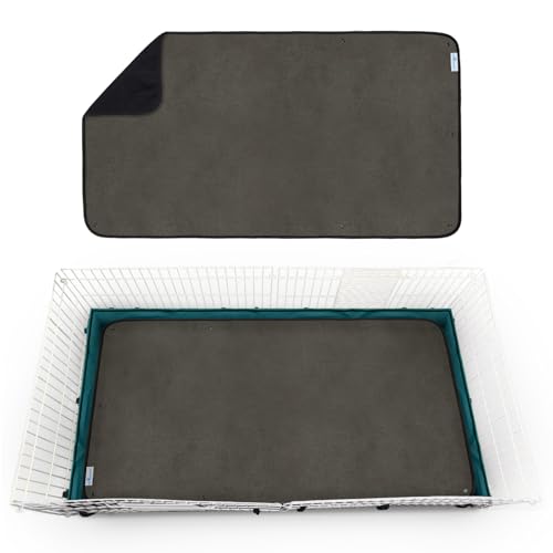 Paw Inspired Washable Guinea Pig Cage Liners, Fleece Bedding for Guinea Pigs Ferrets, Rabbits, Hamsters, Small Animals, Bamboo Charcoal Odor Controlling Absorbent Pee Pads (1 ct., Midwest)