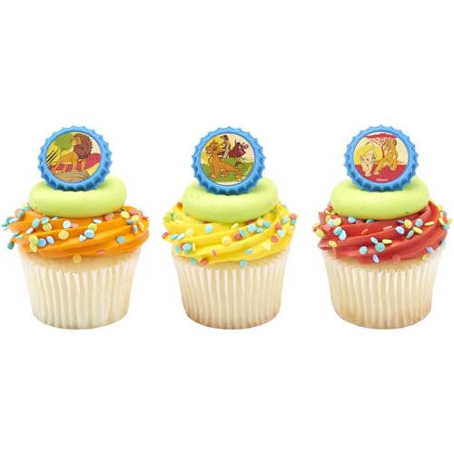 Anneaux de cupcakes Le Roi Lion résistant et alimentaire pour décorer facilement vos desserts