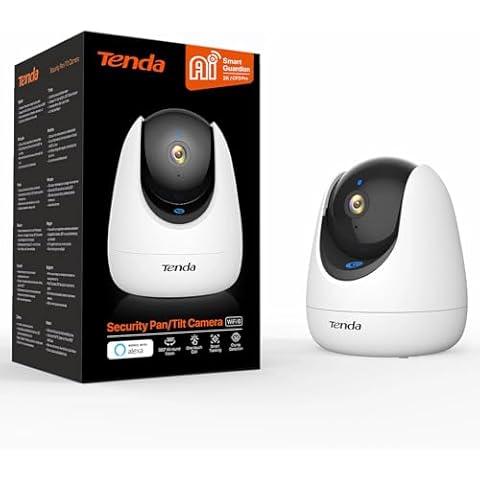 Tenda 2K Security Camera Indoor, WiFi 6 Pet Baby Cameras for Home Security, One-Touch Calling, Human/Pet/Baby Crying Detection, Night Vision, Plug-in WiFi Camera for Inside House (CP3 Pro) Cover