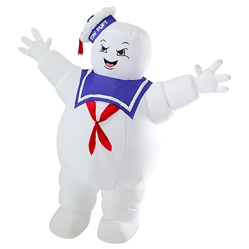 Rubies at Party City Ghostbusters: Stay Puft Marshmallow Man Lawn Inflatable by Rubies 3 feet
