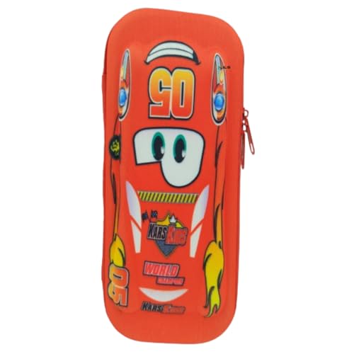 Estojo para Lapis infantil Resistente à Água, Artigo Escolar Carro 3d Alto relevo (Vermelho)