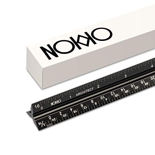 Buy NOKKO Triangular Architectural Scale Aluminum Ruler Laser Etched