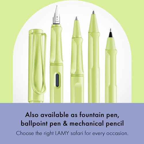 Image of Lamy Safari Spring Green Roller Ball Pen with Medium M63 black refill