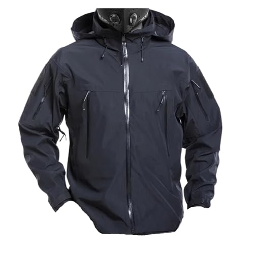 Veste imperméable homme multi-poches pour randonnée et camping
