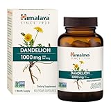Himalaya Dandelion, Herbal Supplement for Daily Wellness Support, Vegan, Gluten Free, 1,000 mg Dandelion Root, 60 Capsules