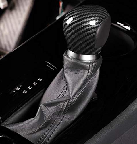 Nicebee ABS Interior Accessories Gear Shift Knob Handle Trim Cover for Toyota C-HR CHR 2017-2019 (Carbon Fiber Grain)