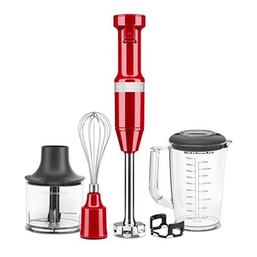 KitchenAid 5KHBV83EER Batidora de inmersión Rojo Imperial