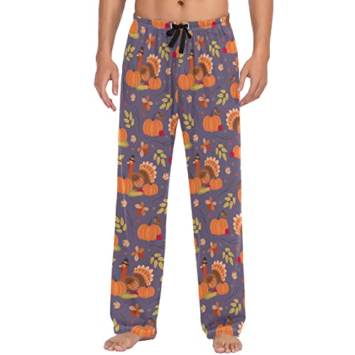 Squirrel Cat Dog Pajama Pants for Men Comfort Sleep Lounge Bottoms Straight-fit with Pockets S-XXL