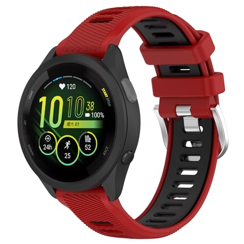 HUZU Correa para Garmin Vivoactive 4, 22mm Correas de Repuesto Suave Silicona de Reemplazo para Garmin Venu 3/Venu 2 - Deportiva Correa para Garmin Forerunner 265/265 Music/Forerunner 255/255 Music