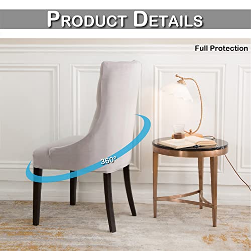 Btto Velvet Wingback Side Chair Cover，Stretch Washable Slipcover Armchair Protector,Seat Cover For Dining Room Banquet Home Decoration (Green) #TOP3