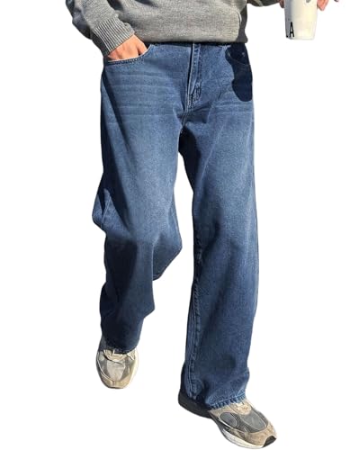 AUS K Men’s Baggy Fit Jeans – Stretchable High‑Rise Denim at 80% Off – Best Value Under ₹500