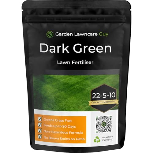Dark Green Lawn Fertiliser - High in Nitrogen Greens Grass Fast -...