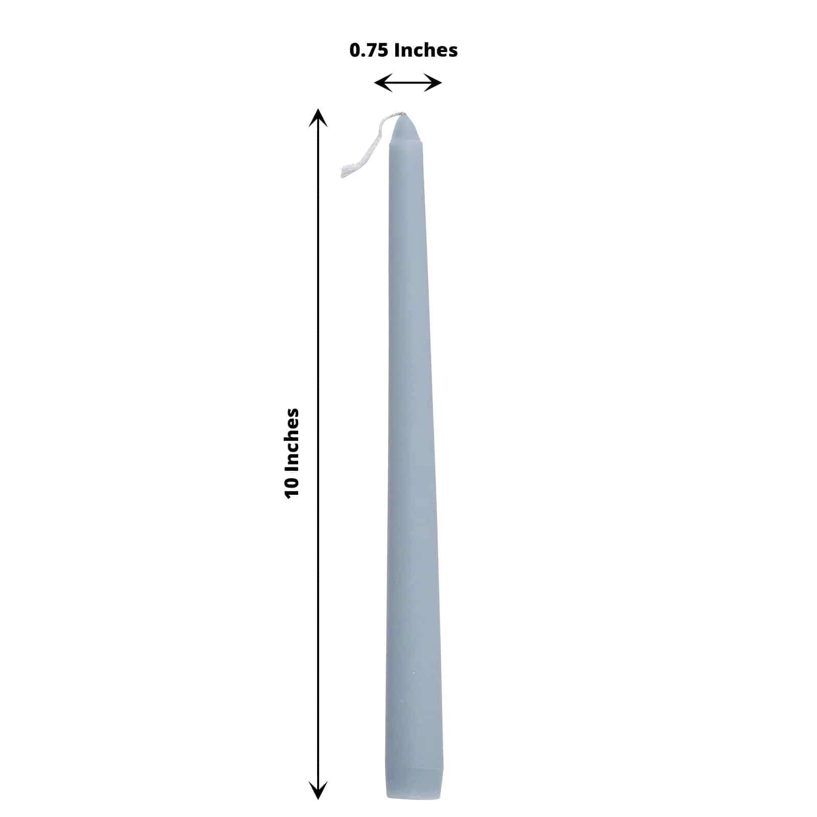 Mini Taper Candles, White Unscented, 4 Inch x 0.5 Inch, 27 Pieces