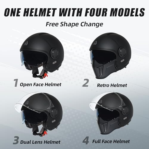 TRIANGLE Convertible Full Face Helmet