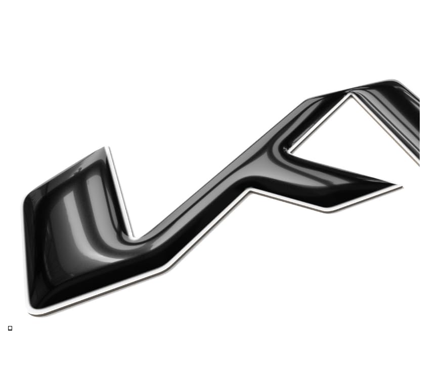 BDTrims Domed 3D Raised Letters Inserts copatible with Sportage 2022-2024 (Black w/Silver Outline)