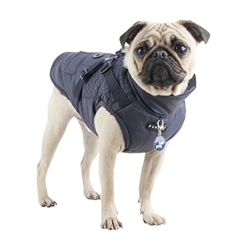 Puppia PAQD-VT1463 Wilkes, Wintermantel, M, dunkelblau