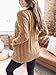 PRETTYGARDEN Women's Open Front Cardigan Sweaters Fall Fashion Button Down Cable Knit Chunky Winter Clothing Outerwear Coats (Khaki,Large)