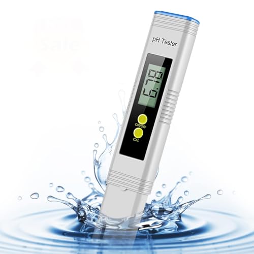 Image of PH Meter 0.01 High Accuracy 0-14 PH Test Range Water Quality Tester with ATC | Easy to Use Swimming Pool Aquarium Food Plants Digital PH Meter for Water, Pool and Aquarium | Warranty-1 Year