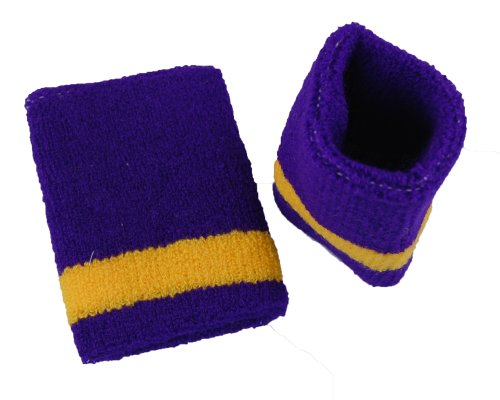 Basket,Tennis,Yoga All Sports Wrist Bands "Purple" 1 pairs