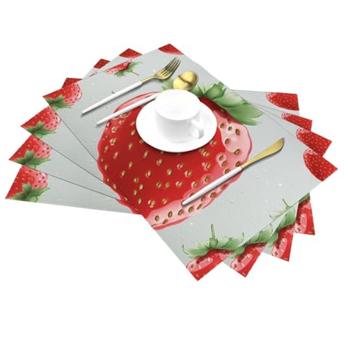 Sets de table chic de haute qualité, design tressé durable 45,7 x 30,5 cm - 4
