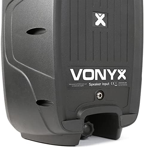 VONYX Portable PA Speaker System MP3 Bluetooth Amplifier Mixer, Mic, Stands DJ Disco