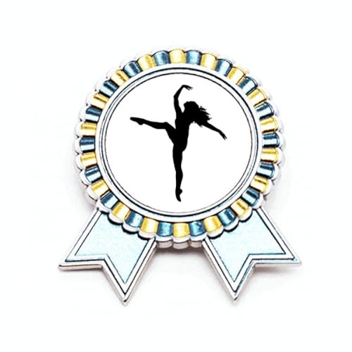 Broche de danseuse sportive en métal taille M pour costume de danse