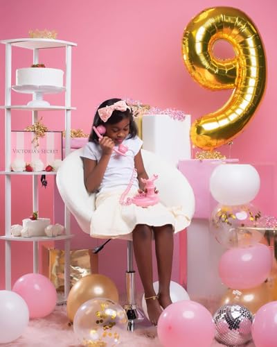 Image of Gold Number 23 Balloon 40 inch, 23 Number Balloons, 23rd Gold Birthday Decorations, 23 Year Old Women Men Golden Party Supplies