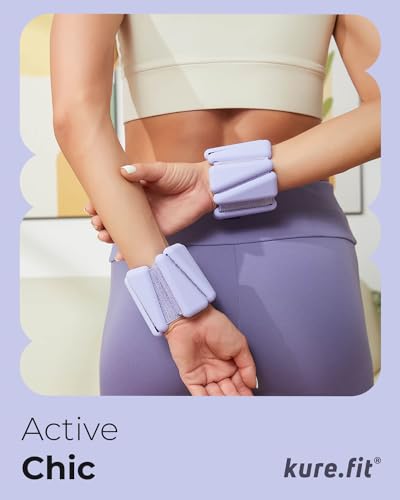 Image of Pilates Weight | Wrist & Ankle Weights for Women | Weighted Bangles | 1LB / 2LB Each (Set of 2)