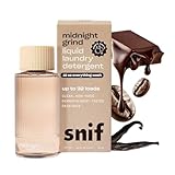 Snif Midnight Grind Laundry Detergent, Bold, Rich Espresso Scent, 64 Loads, Non-Irritating to Skin, Clean, Non-Toxic, Vegan, Cruelty Free, 16oz