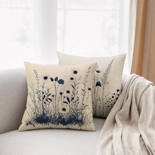 Housses de coussin pour coussin canapé extérieur lin déperlant - 3