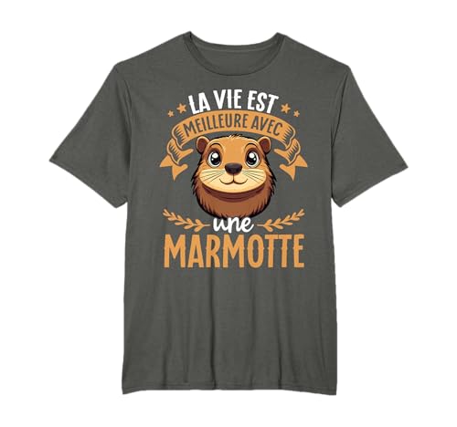 Je M’en Fous Je suis Une Marmotte - Sweet Marmot T-Shirt