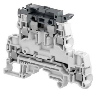 ABB 1SNK 508 425 R0000 Feed Through Terminal Block, Type: ZS4-D2-SF1