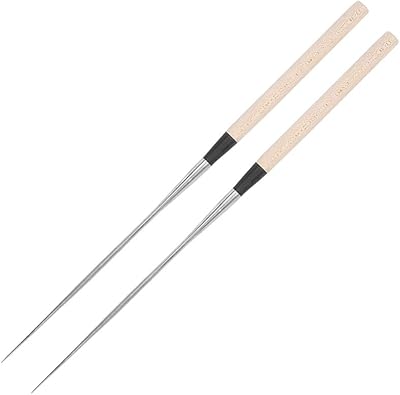 Chopstick Sashimi Uhi Choptick Sushi Stainless Steel Fish Raw Chopsticks Cuisine Acceory Salmon Pointed Taine Tee Chopsticks (L)