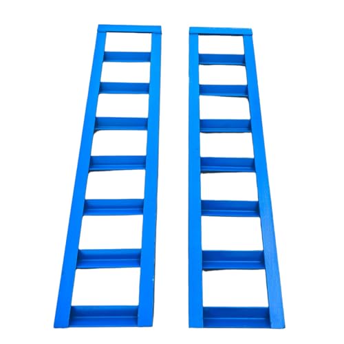 48 x 12.5 Trailer Ramps 6000Lbs Capacity Universal Steel Loading Ramp for Motorcycle Tractor ATV/UTV Trucks Lawn Mower Heavy Duty Vehicle Ramp Pair2-Pack Blue