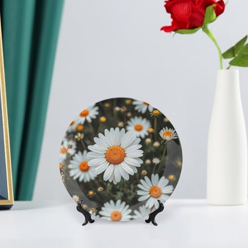 Plato decorativo Bohemian Daisy Badge 6 pulgadas miniatura 6