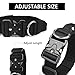 Ledeak Taktisches Hundehalsband mit Griff, Verstellbares Anti Zieh Breites Hunde Halsband Gepolstert, Dog Collar mit Metallschnalle erziehungshalsband für Hunde (Schwarz, M)
