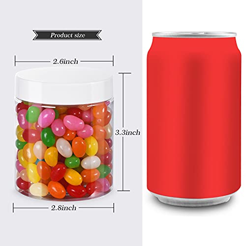 Tanglong Plastic Jars With Lids, 8 Oz Plastic Containers With Lids, Jars With Lids Ideal For Cake Jars Body Butter And Food Storage, Pack Of 30 #TOP1