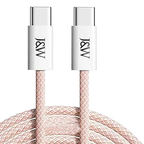 Image of J&W 60W Fast Charging USB-C to USB-C Cable (Pink)