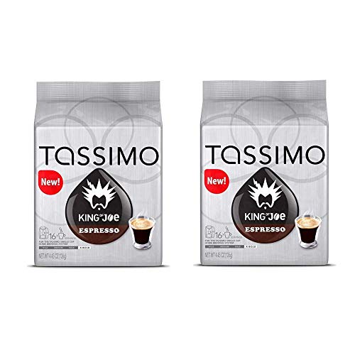 Tassimo King Of Joe Espresso Roast, 16 Count (Pack Of 2)