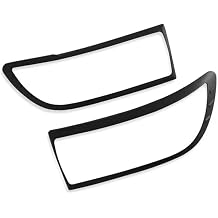 Pair Front Headlight Covers Matte Black Suitable for GWM Cannon 2020-2025