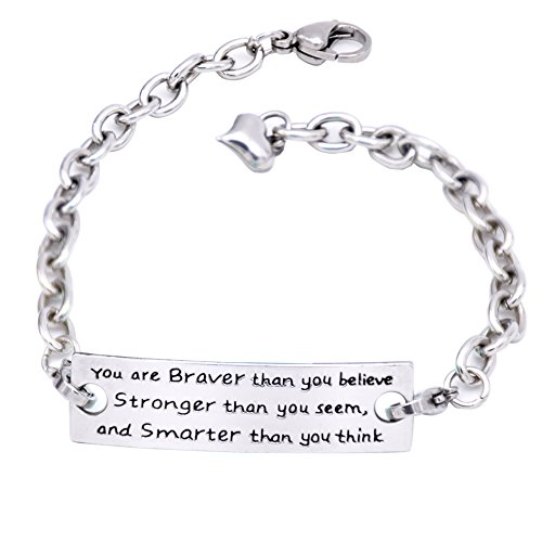 O.RIYA You Are Braver Than You Believe Bracelets (White)