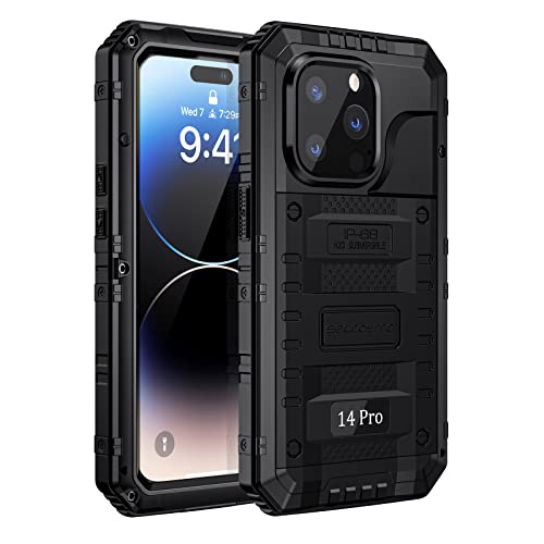 Coque iPhone 14 Pro avec protecteur écran indestructible et étanche