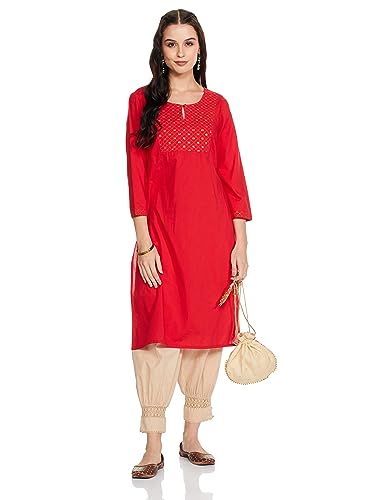 Image of Amazon Brand - Myx Women's Relaxed Cotton Dhoti Pants (Available in Plus Sizes)