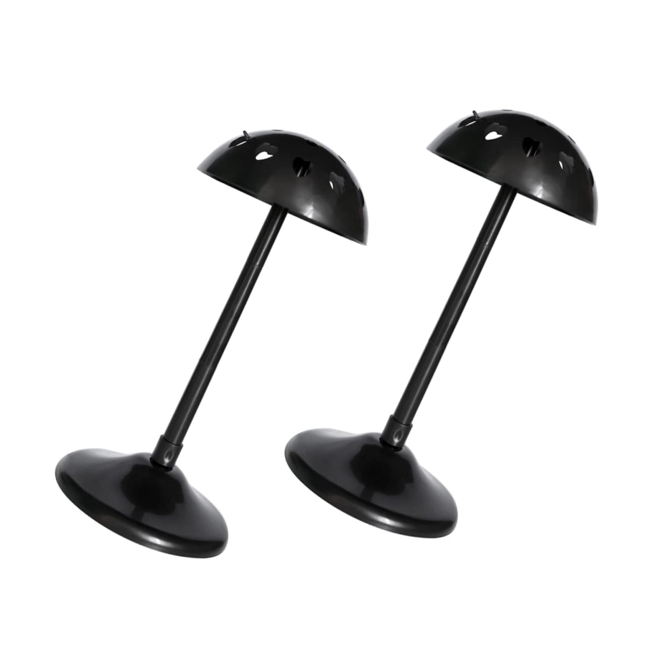 Ipetboom 2Pcs Wig Display Holder Detachable Styling Stand for Hairpieces Solid Base for Stability for Long and Wigs for Cosmetology and Display