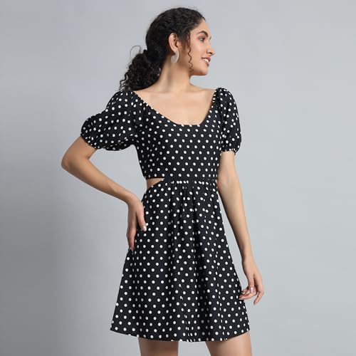 Image of Mehrang Fashion Western Dress || Stretchable Solid Sleeveles Frill Dress for Women || Western Dresses for Women || Dress for Women|| Summer Short Dresses for Women