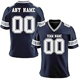 Custom Football Team Jersey Personalized Stitched Team&Your Name and Number for Men/Women/Youths,Gift Fans