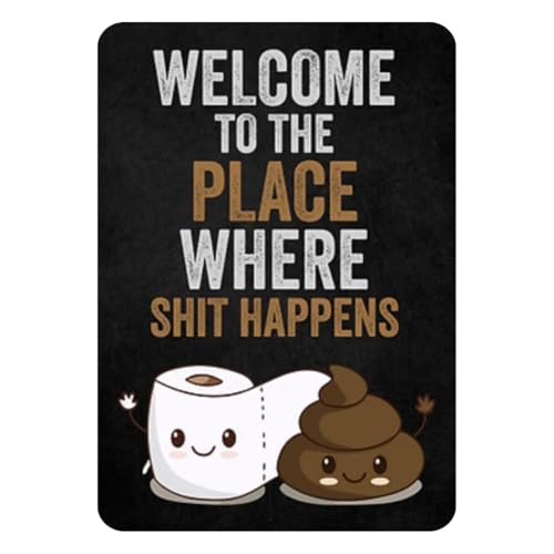 Image of Zesta Bathroom Decor Items Washroom Decor Tin Sign | Aesthetic Posters Wall Poster for Bedroom | Magnetic Cafe Decoration Items / Restaurant Decorations Items | Quirky Home Decor Bar Accent (Bathroom (3))