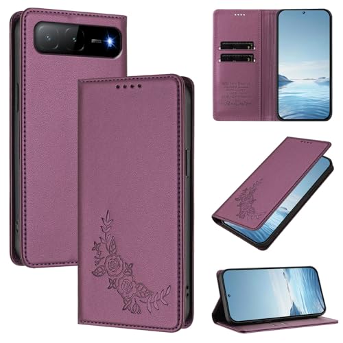�X�}�z�P�[�X �Ή��@�� for Infinix Hot 60i 5G,�Ή��@�� for Tecno Spark Go 5G 2025 �yRFID�u���b�N�z�y�J�[�h�z���_�[�t�����z �}�O�l�b�g�J�� �X�^���h�@�\�t���z�X�}�z�P�[�X Violet