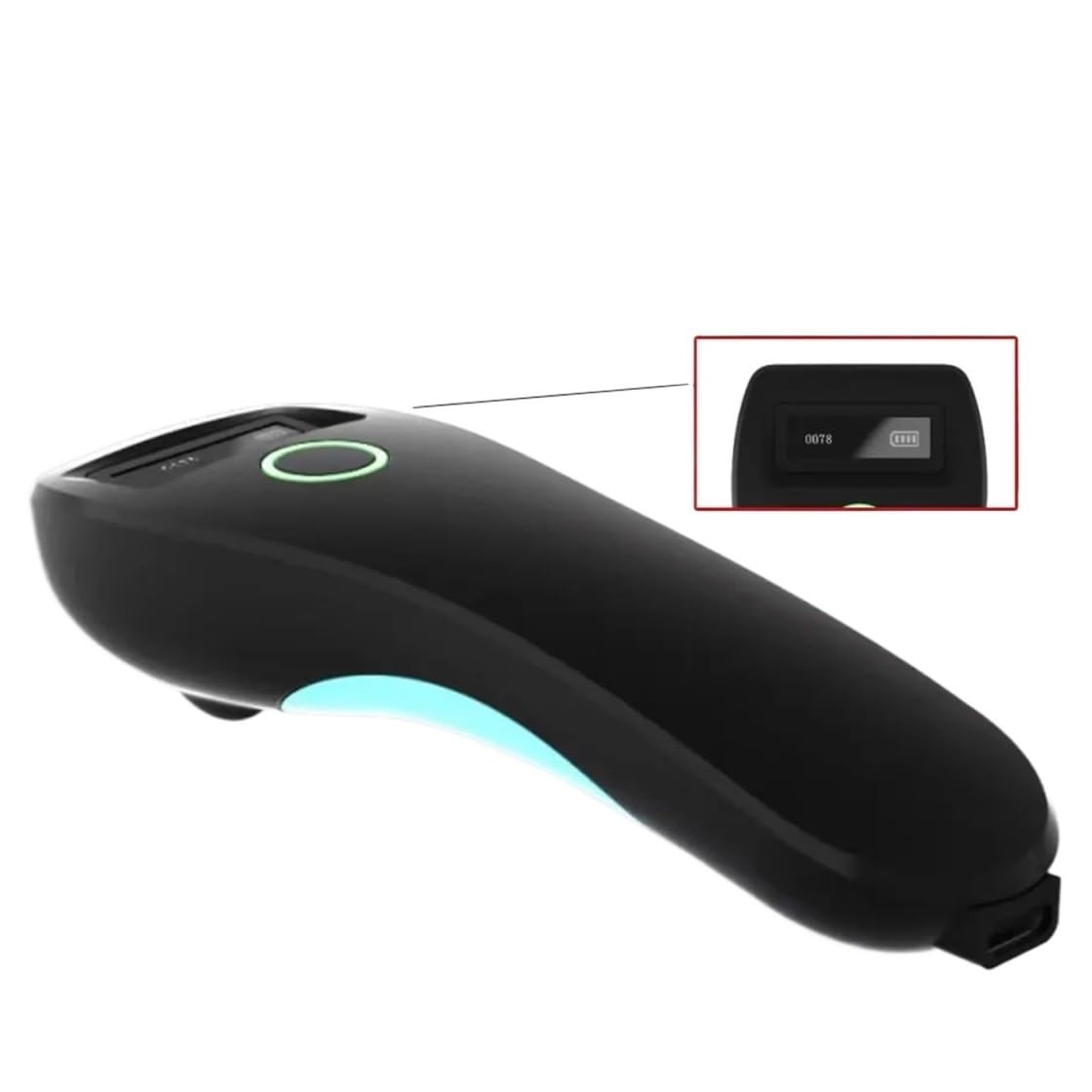 Scanner per documenti, Lettore tascabile portatile mini portatile con codice scanner wireless,per casa, viaggio, ufficio(Blue)